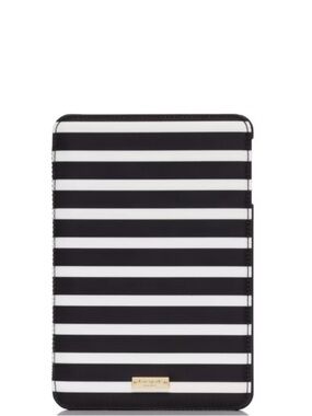 kate spade Black & White Stripe Passport Holder